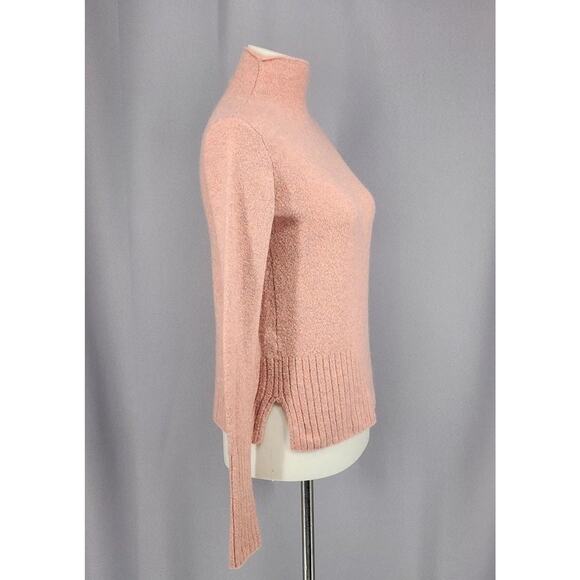 Madewell Sweater Womens Extra Small Pink Mock Neck Alpaca Wool Blend Pullover - Picture 2 of 12